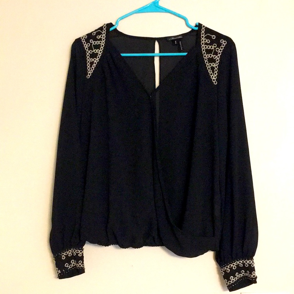 Marineblu | Sheer Open Back Top